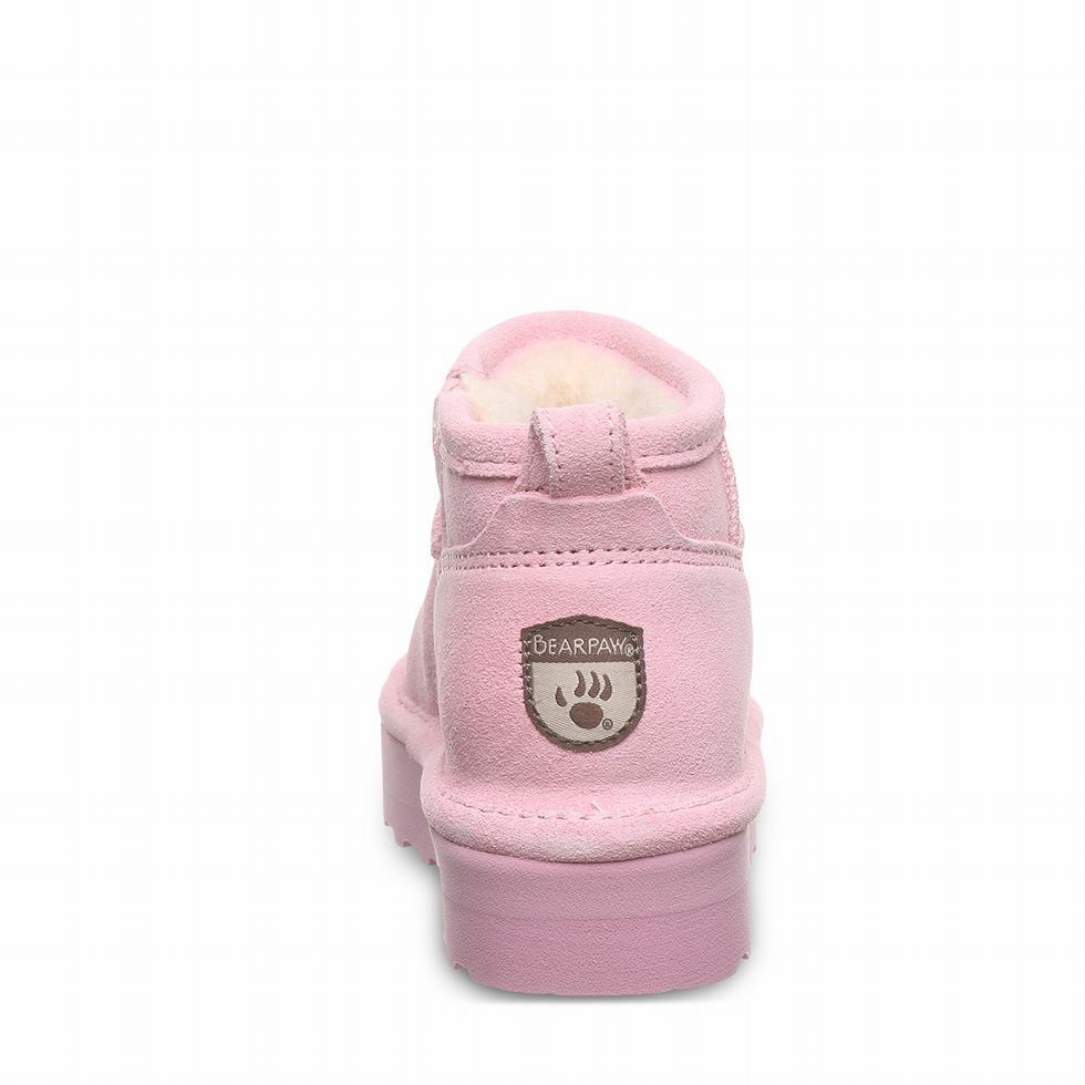 Kids' Bearpaw Retro Shorty Youth Boots Pink | MUS9726QH