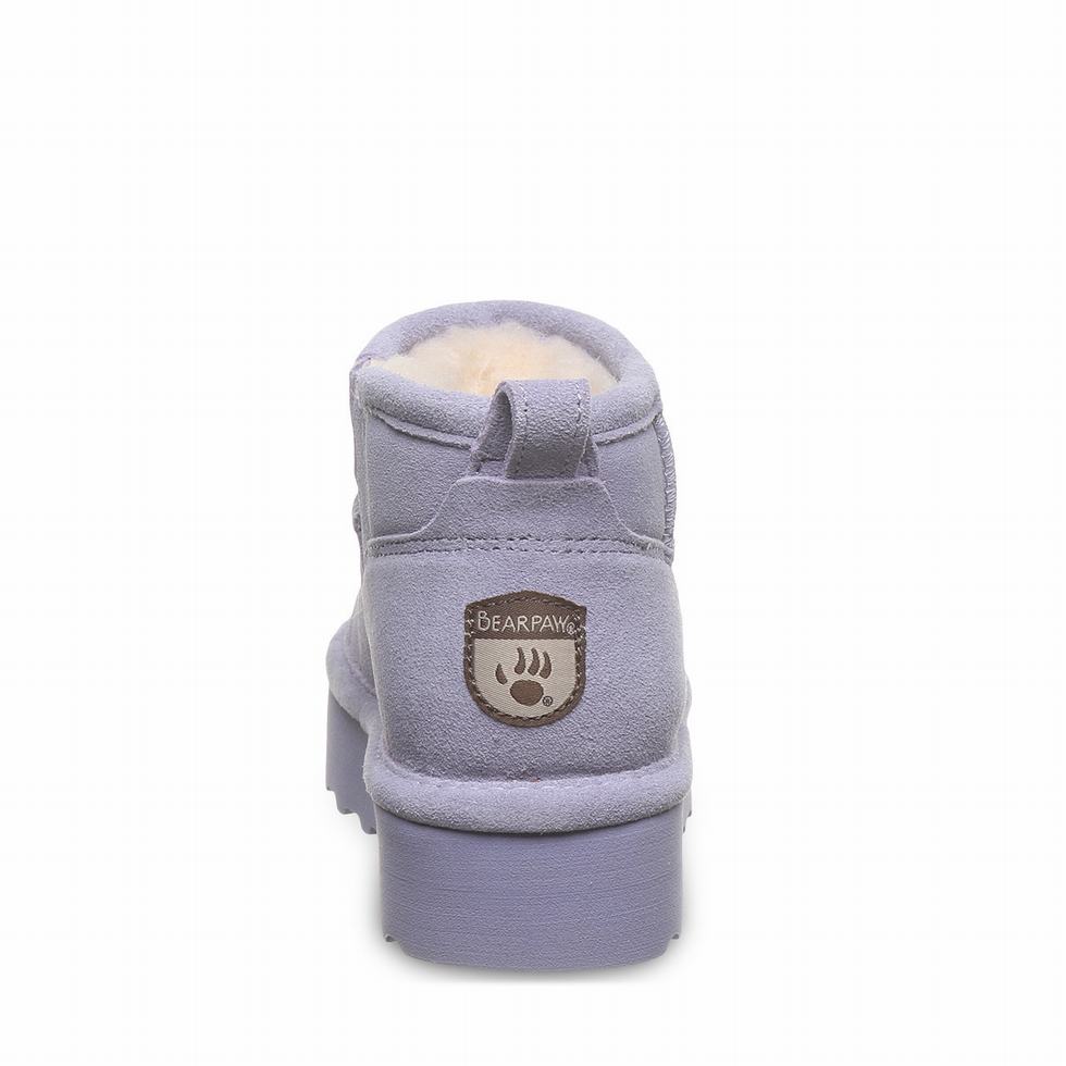 Kids' Bearpaw Retro Shorty Youth Boots Purple | CBC3276TW