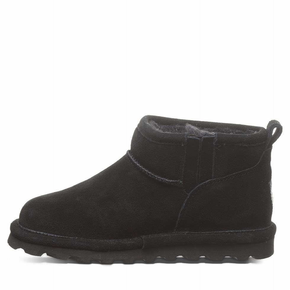 Kids' Bearpaw Shorty Youth Boots Black | BNW9320XY