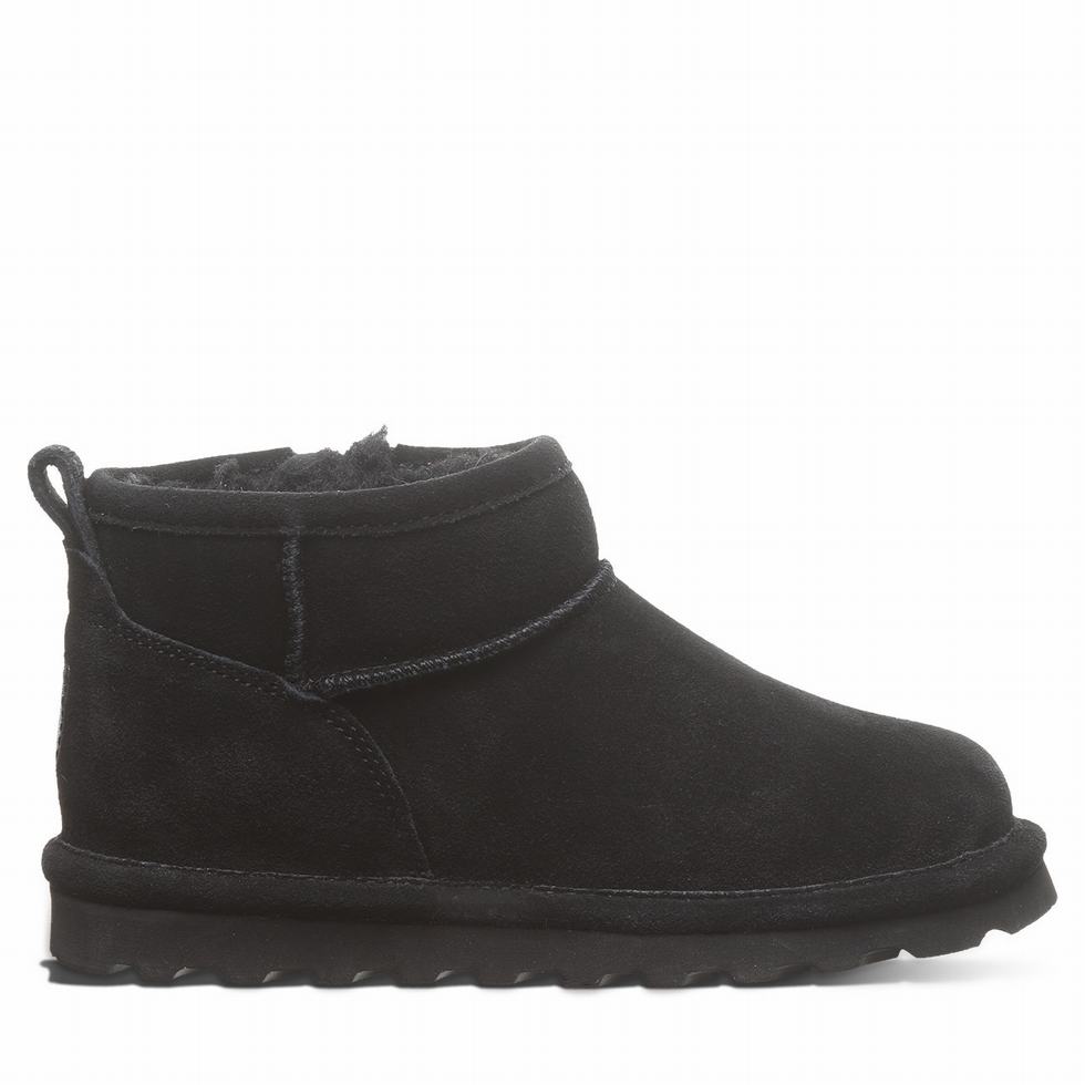 Kids' Bearpaw Shorty Youth Boots Black | BNW9320XY