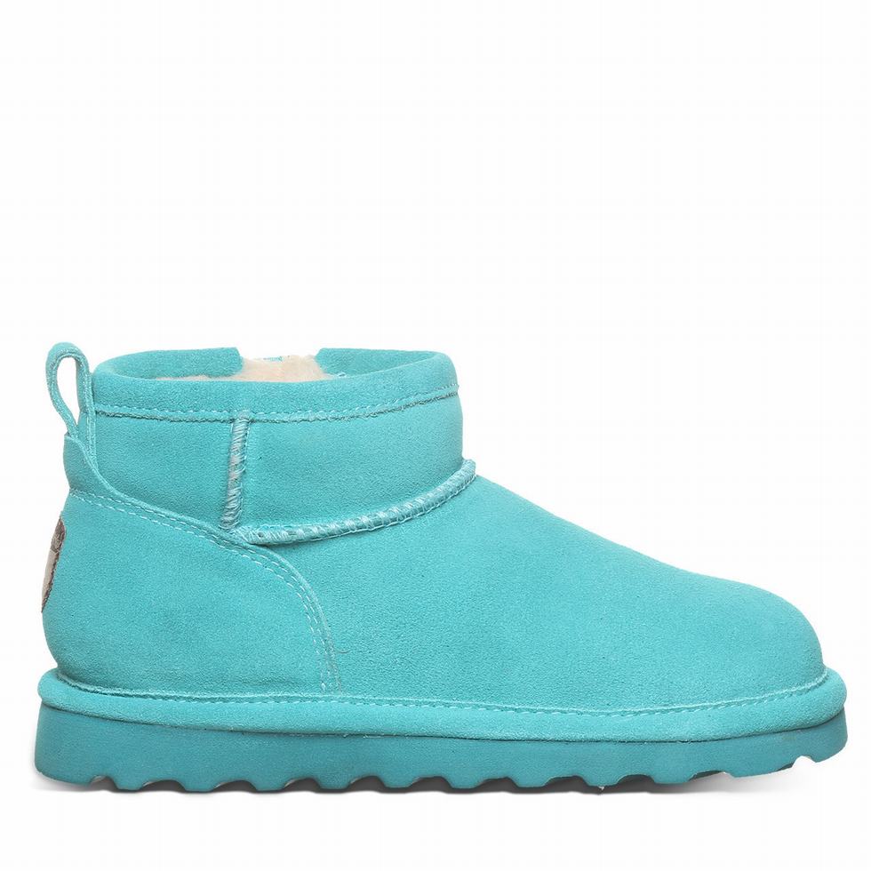 Kids' Bearpaw Shorty Youth Boots Blue | TCS8028NO