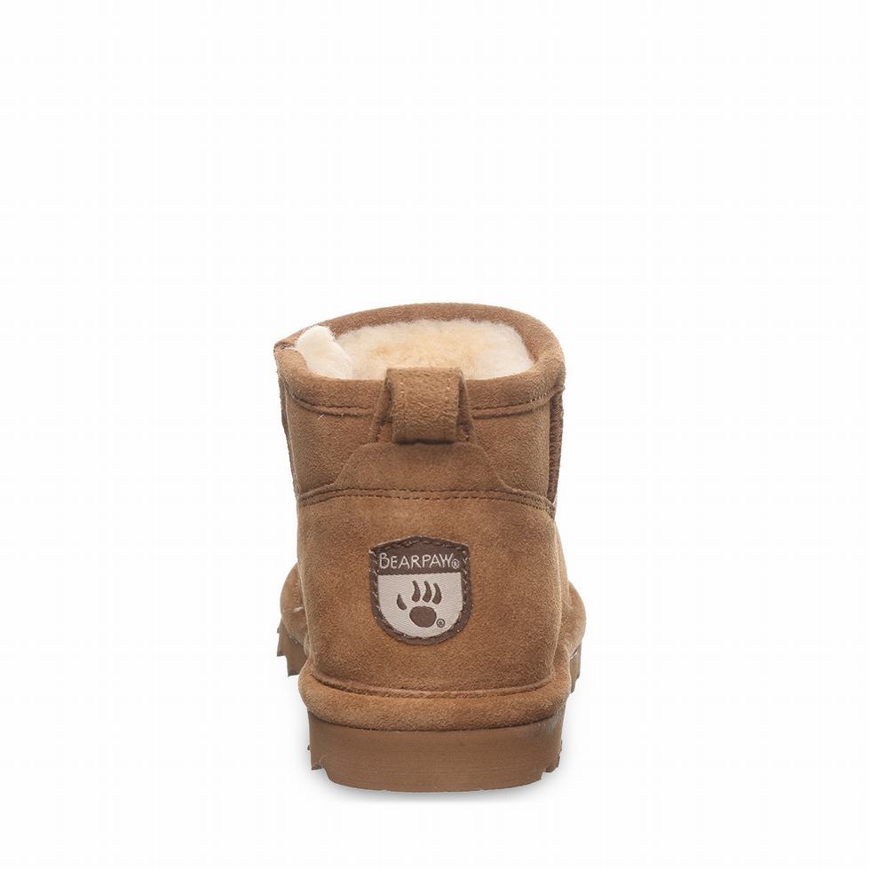 Kids' Bearpaw Shorty Youth Boots Brown | USX4073AV