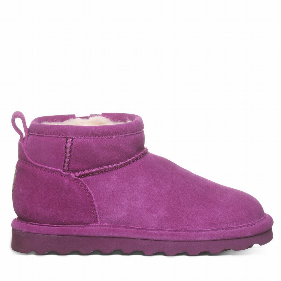 Kids' Bearpaw Shorty Youth Boots Purple | HWZ888AJ