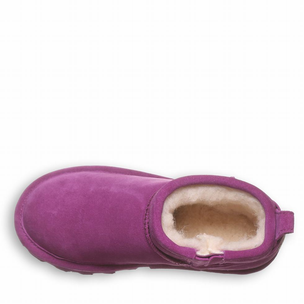 Kids' Bearpaw Shorty Youth Boots Purple | HWZ888AJ