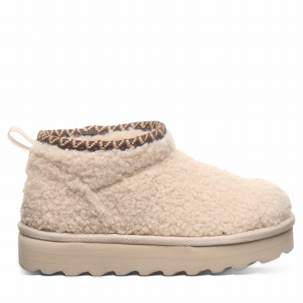 Kids' Bearpaw Snuggle Daphne Deco Youth Boots Beige | VIL856JB