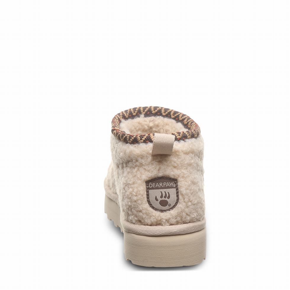 Kids' Bearpaw Snuggle Daphne Deco Youth Boots Beige | VIL856JB