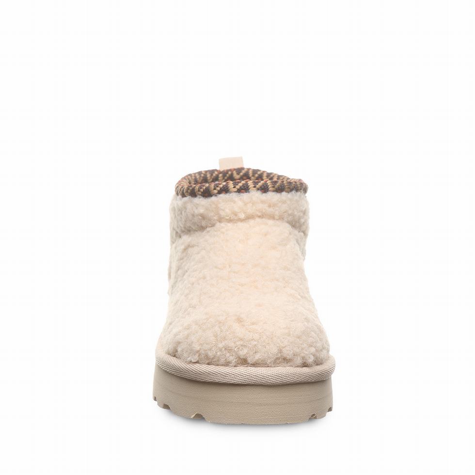 Kids' Bearpaw Snuggle Daphne Deco Youth Boots Beige | VIL856JB