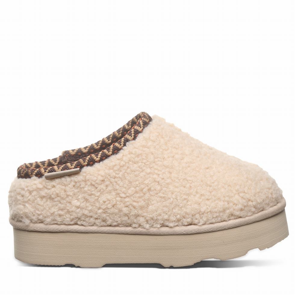 Kids' Bearpaw Snuggle Martis Youth Slippers Beige | ESC2437LV