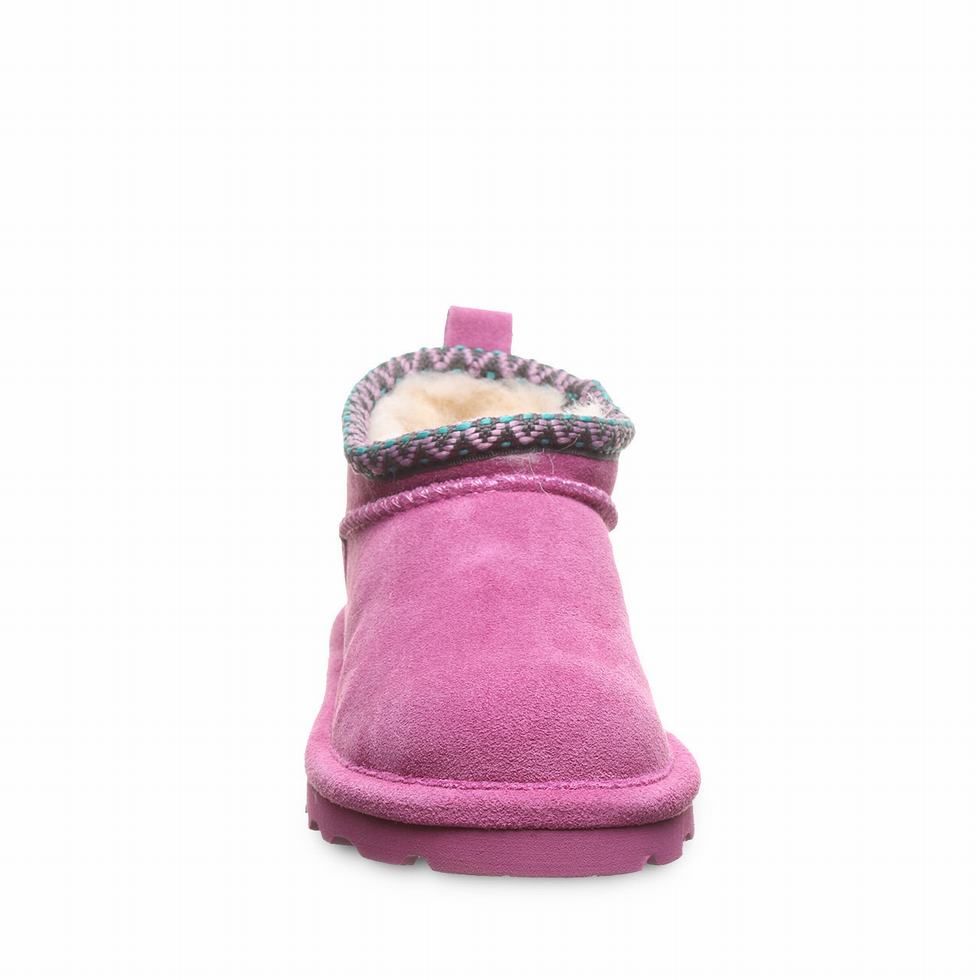 Kids' Bearpaw Super Shorty Deco Youth Boots Purple | UHB648AK