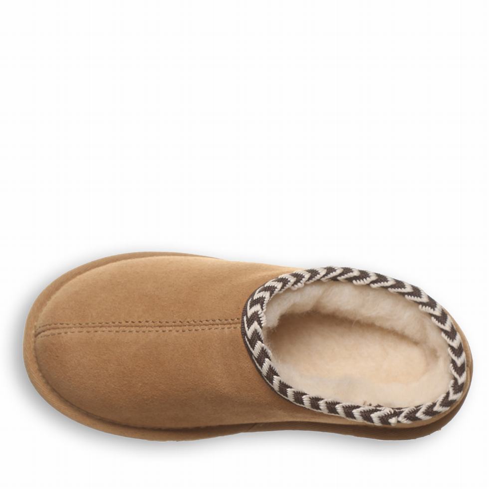 Kids' Bearpaw Tabitha Youth Slippers Brown | BKS559ZZ