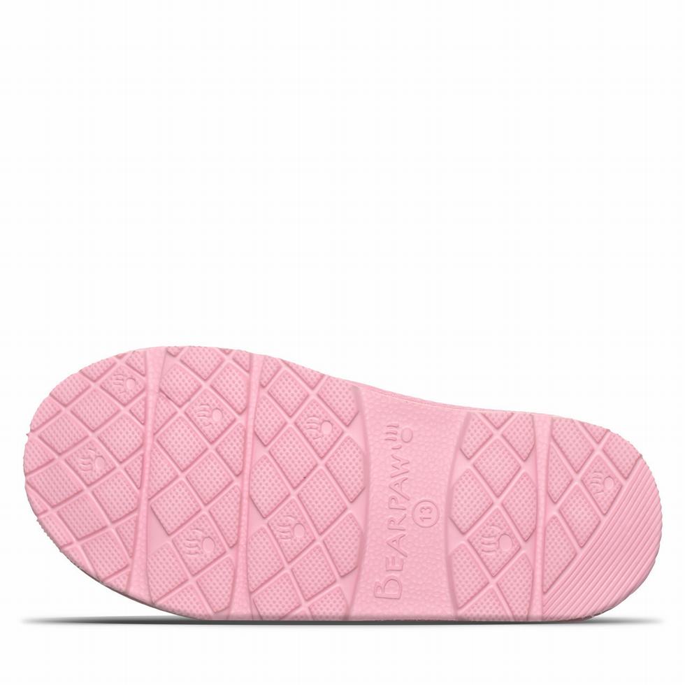 Kids' Bearpaw Tabitha Youth Slippers Pink | RYJ3615WS