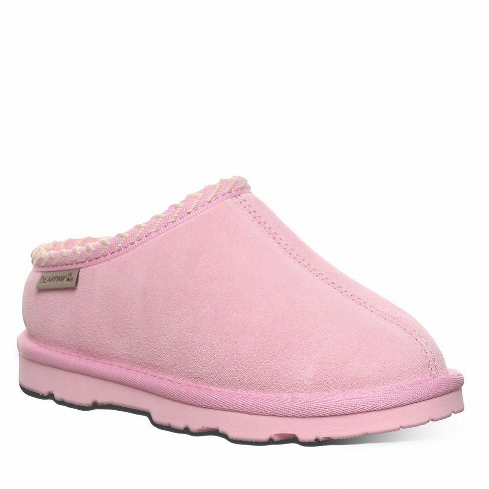 Kids\' Bearpaw Tabitha Youth Slippers Pink | RYJ3615WS