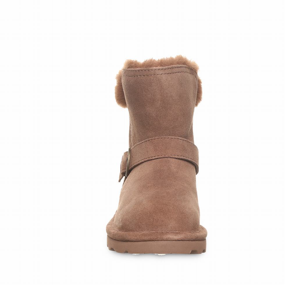 Kids' Bearpaw Tallula Youth Boots Brown | JQZ2968GX