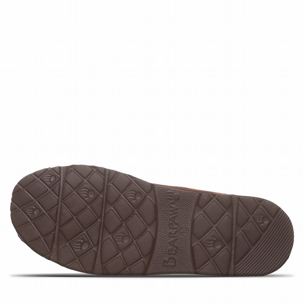 Men Bearpaw Beau Slippers Brown | VTT2132UG