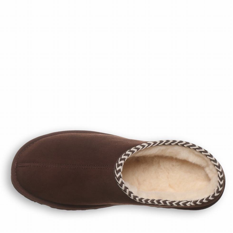 Men Bearpaw Beau Slippers Brown | VTT2132UG