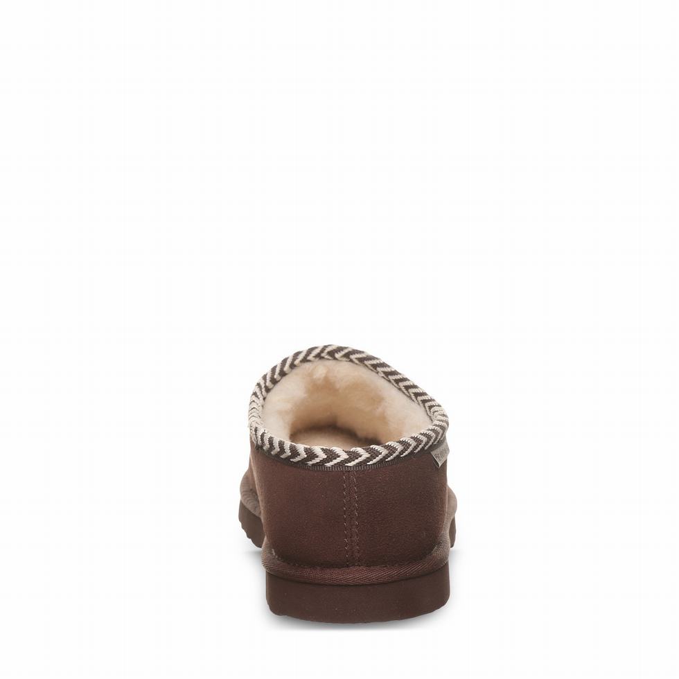 Men Bearpaw Beau Slippers Brown | VTT2132UG