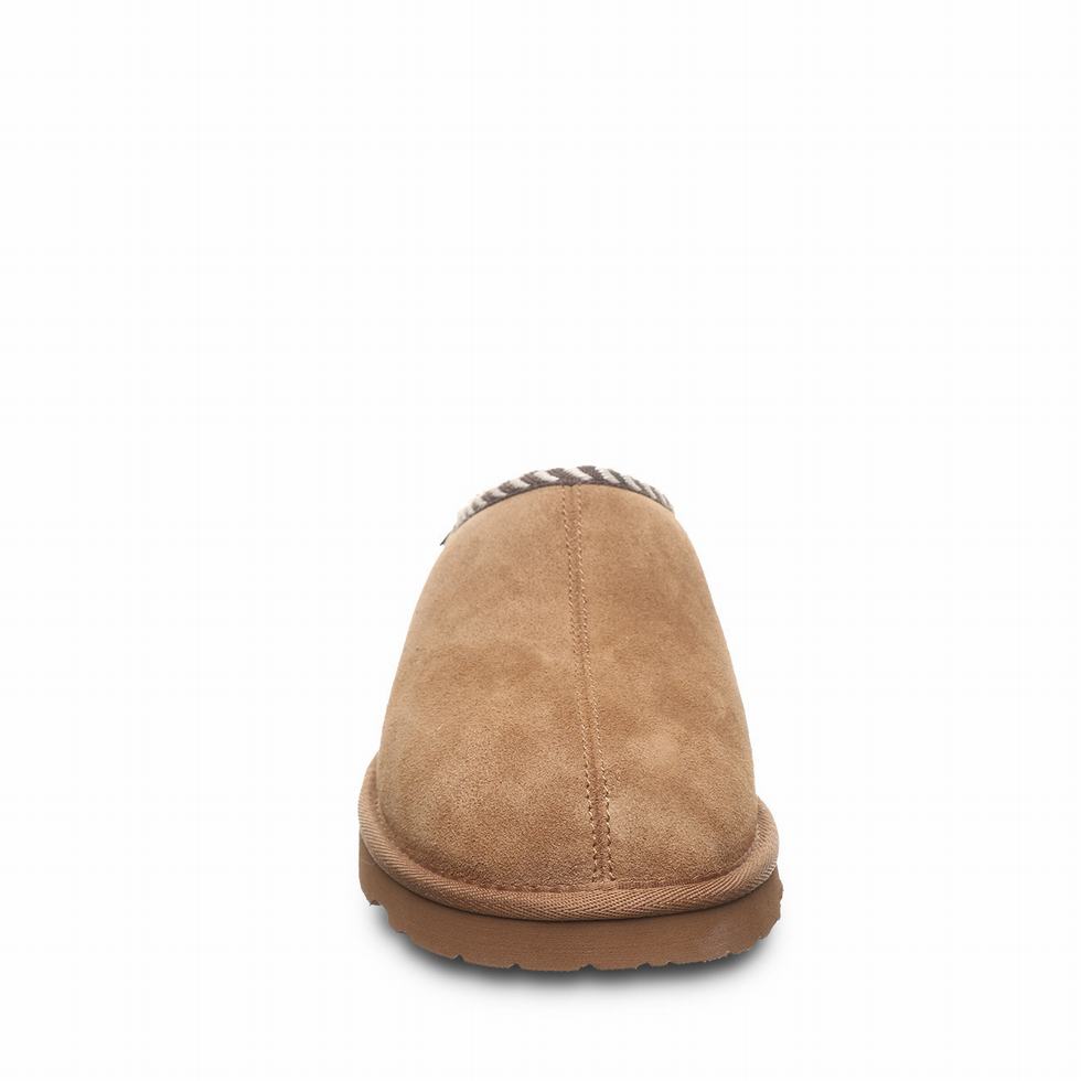 Men Bearpaw Beau Slippers Brown | XIW3492RR