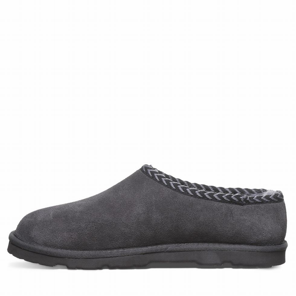 Men Bearpaw Beau Slippers Gray | FRT9252LO