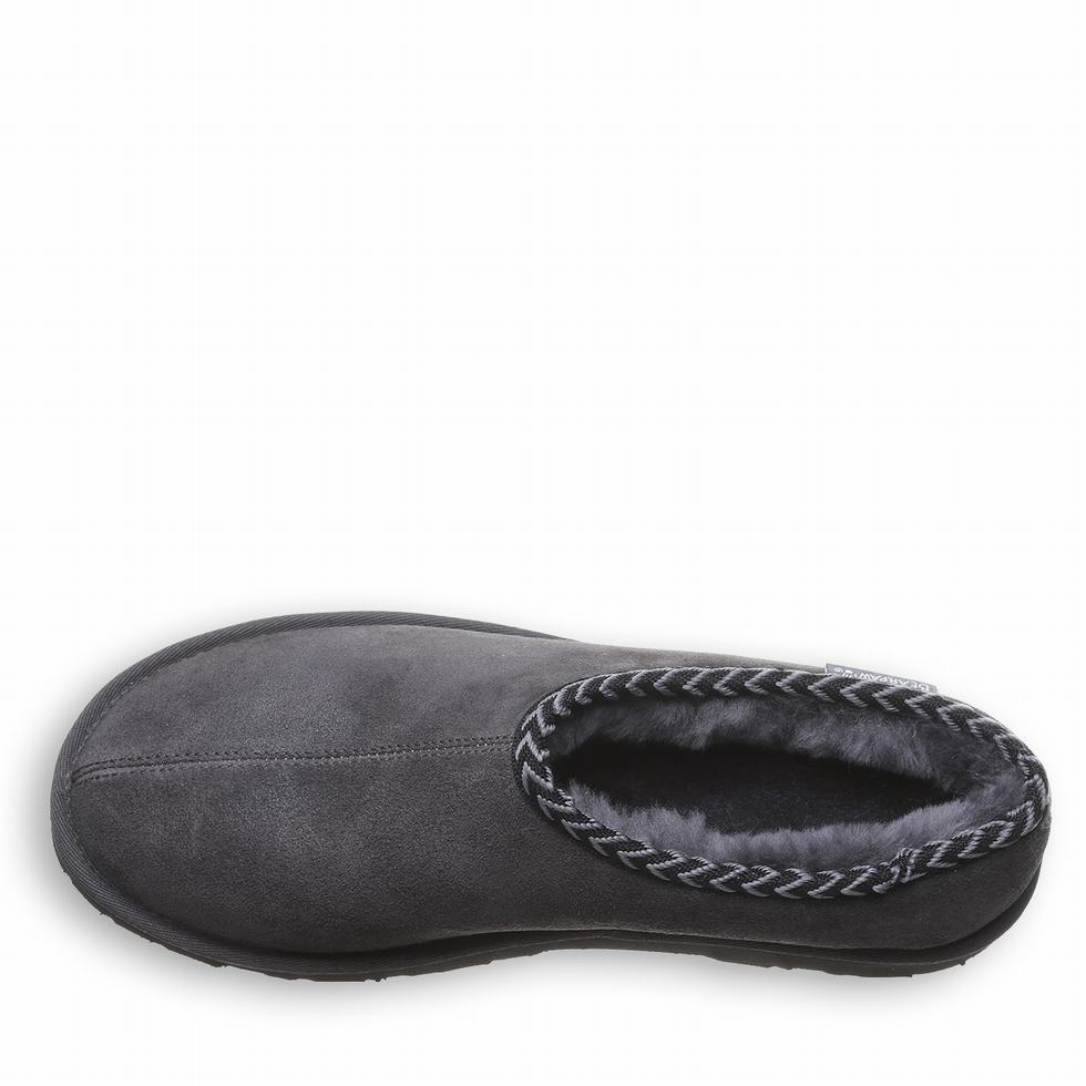 Men Bearpaw Beau Slippers Gray | FRT9252LO