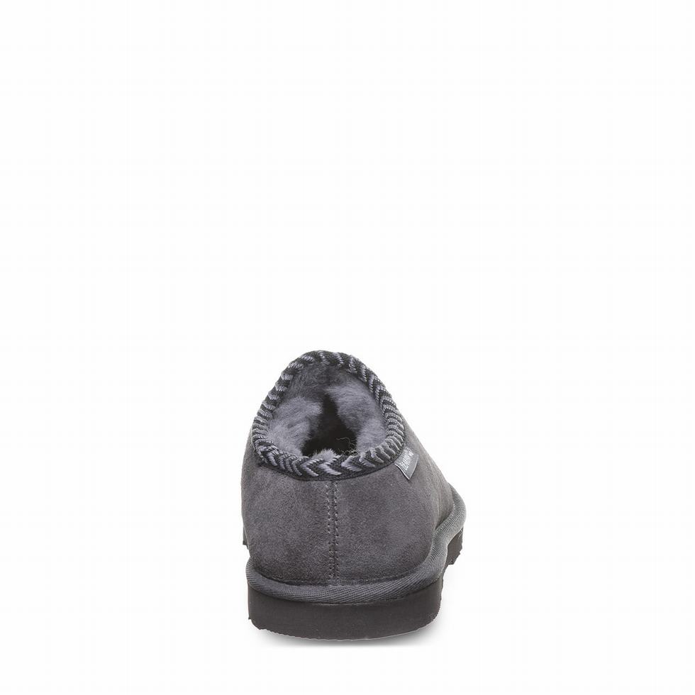 Men Bearpaw Beau Slippers Gray | FRT9252LO