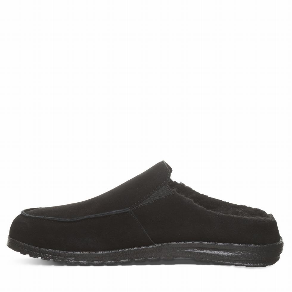 Men Bearpaw Joel Slippers Black | LQU7787CN