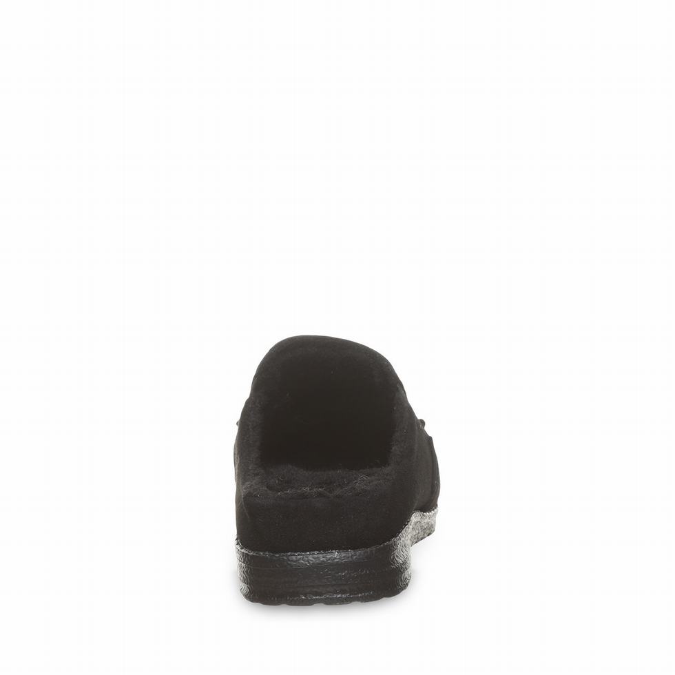 Men Bearpaw Joel Slippers Black | LQU7787CN