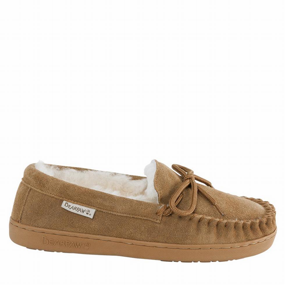 Men Bearpaw Moc II loafers Brown | OIQ6976FO