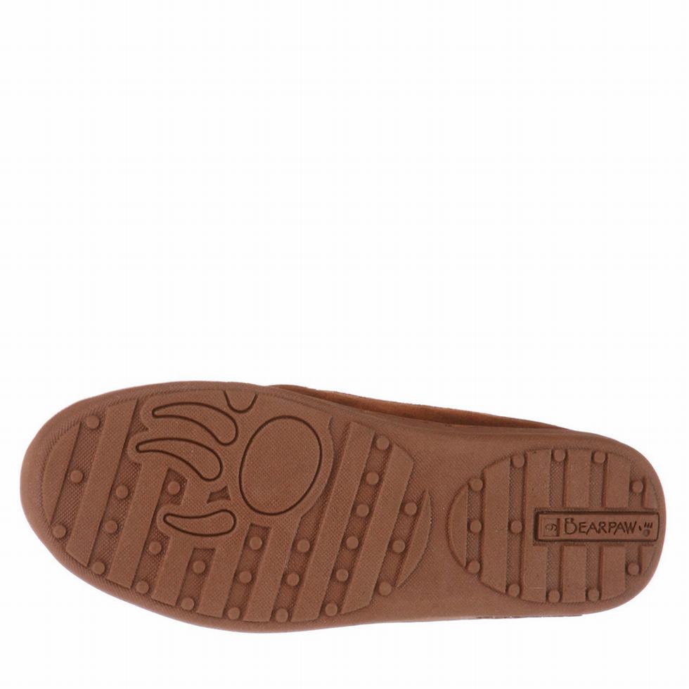 Men Bearpaw Moc II loafers Brown | OIQ6976FO