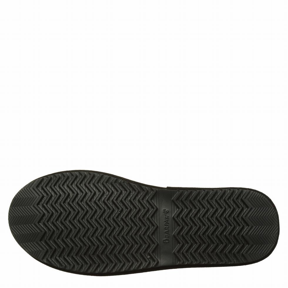 Men Bearpaw Pierre Slippers Black | HIG946JC