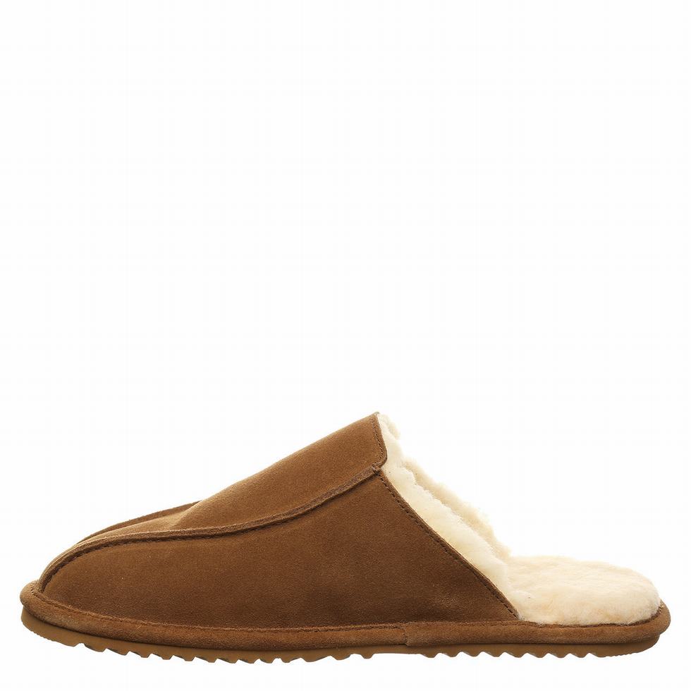 Men Bearpaw Pierre Slippers Brown | DRE2110ZG