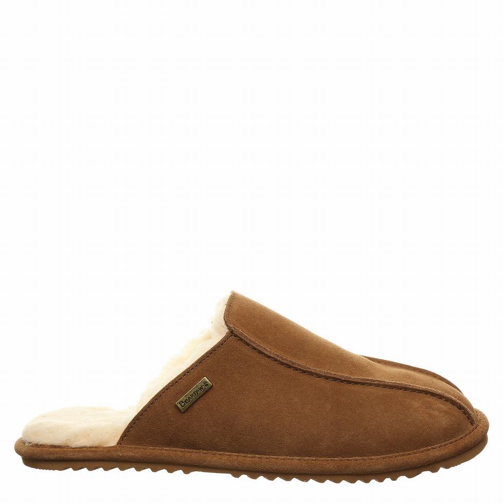 Men Bearpaw Pierre Slippers Brown | DRE2110ZG