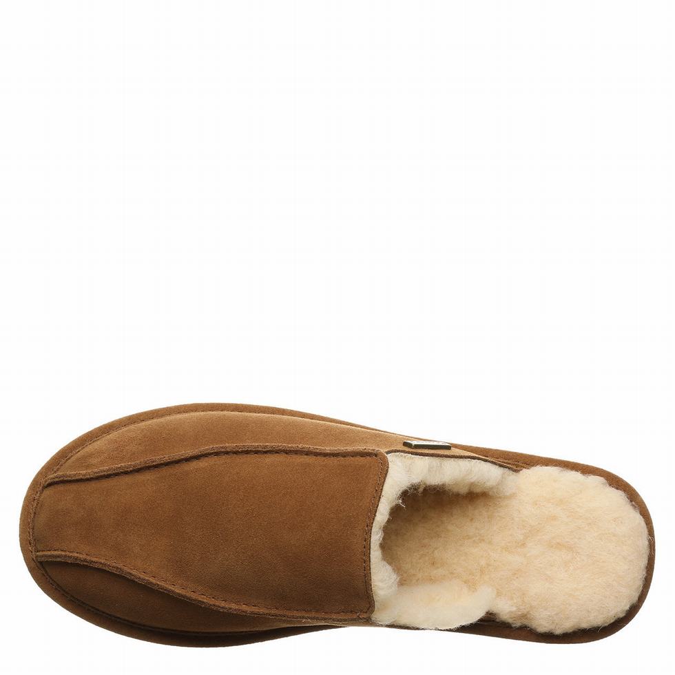 Men Bearpaw Pierre Slippers Brown | DRE2110ZG