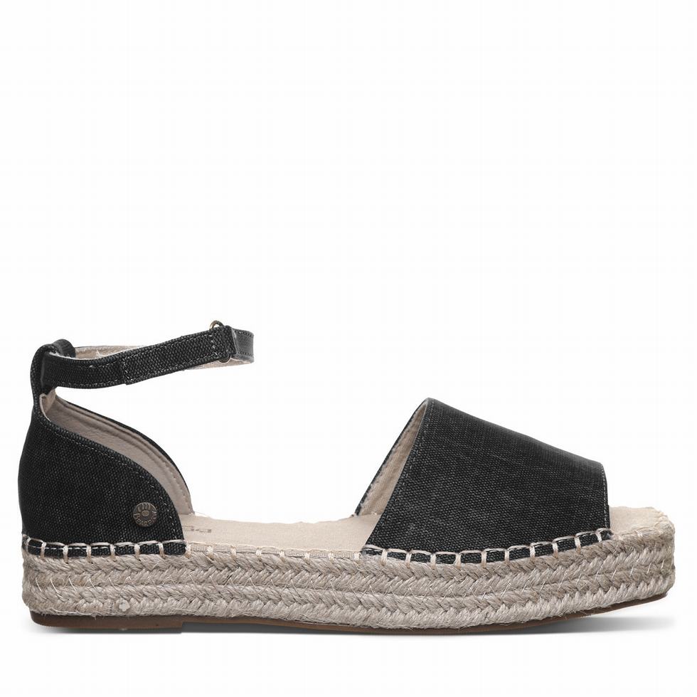 Women Bearpaw Affogato Sandals Black | WLA2042XI