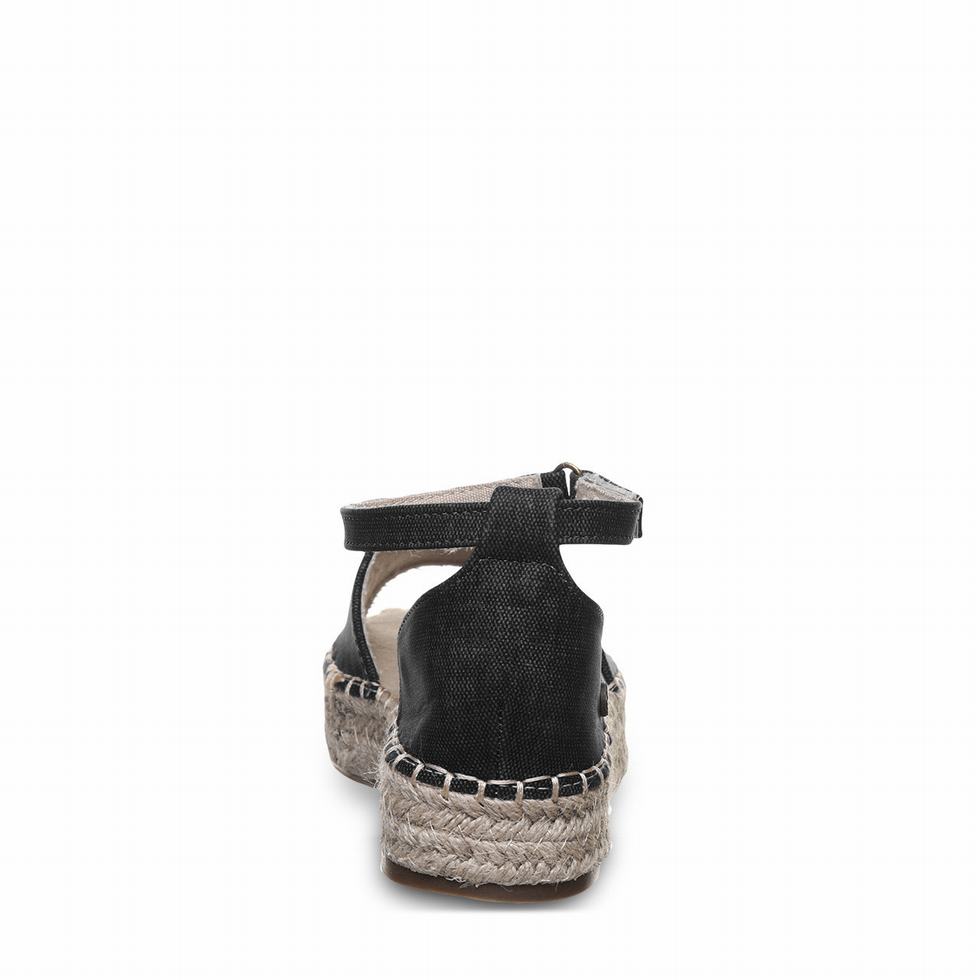 Women Bearpaw Affogato Sandals Black | WLA2042XI