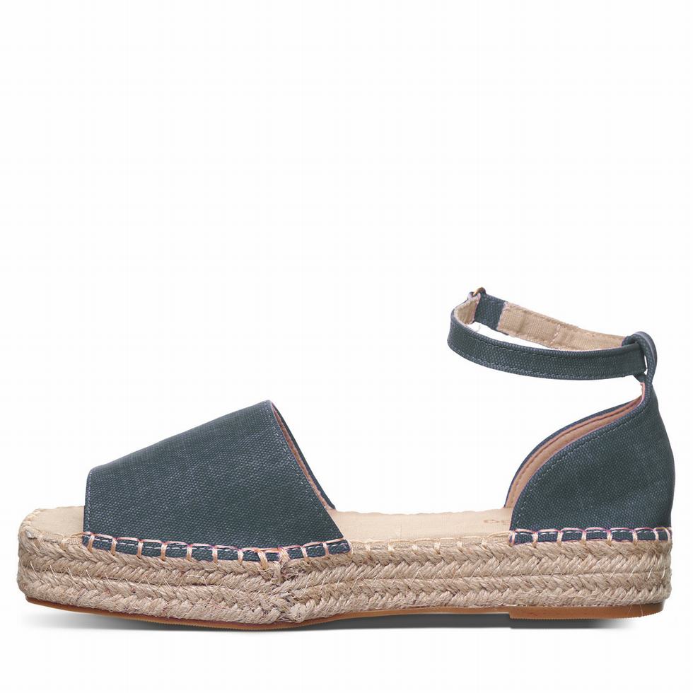 Women Bearpaw Affogato Sandals Blue | AIB7021II