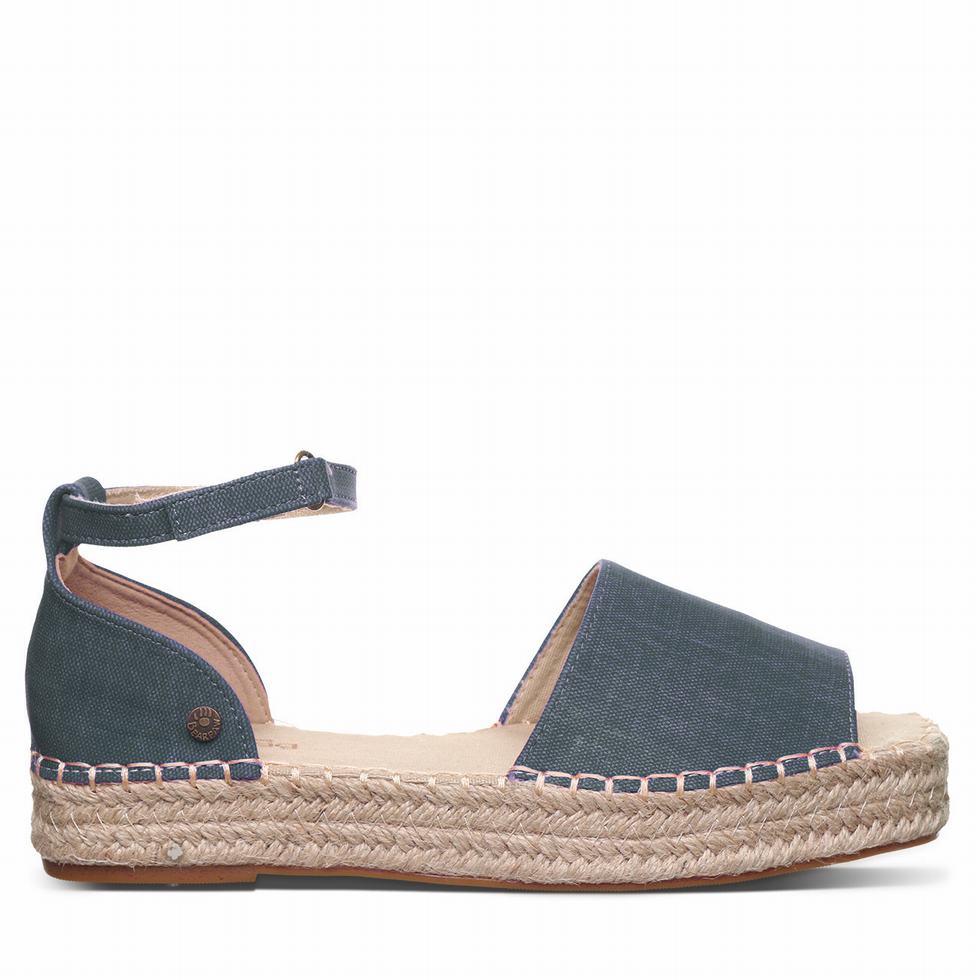 Women Bearpaw Affogato Sandals Blue | AIB7021II