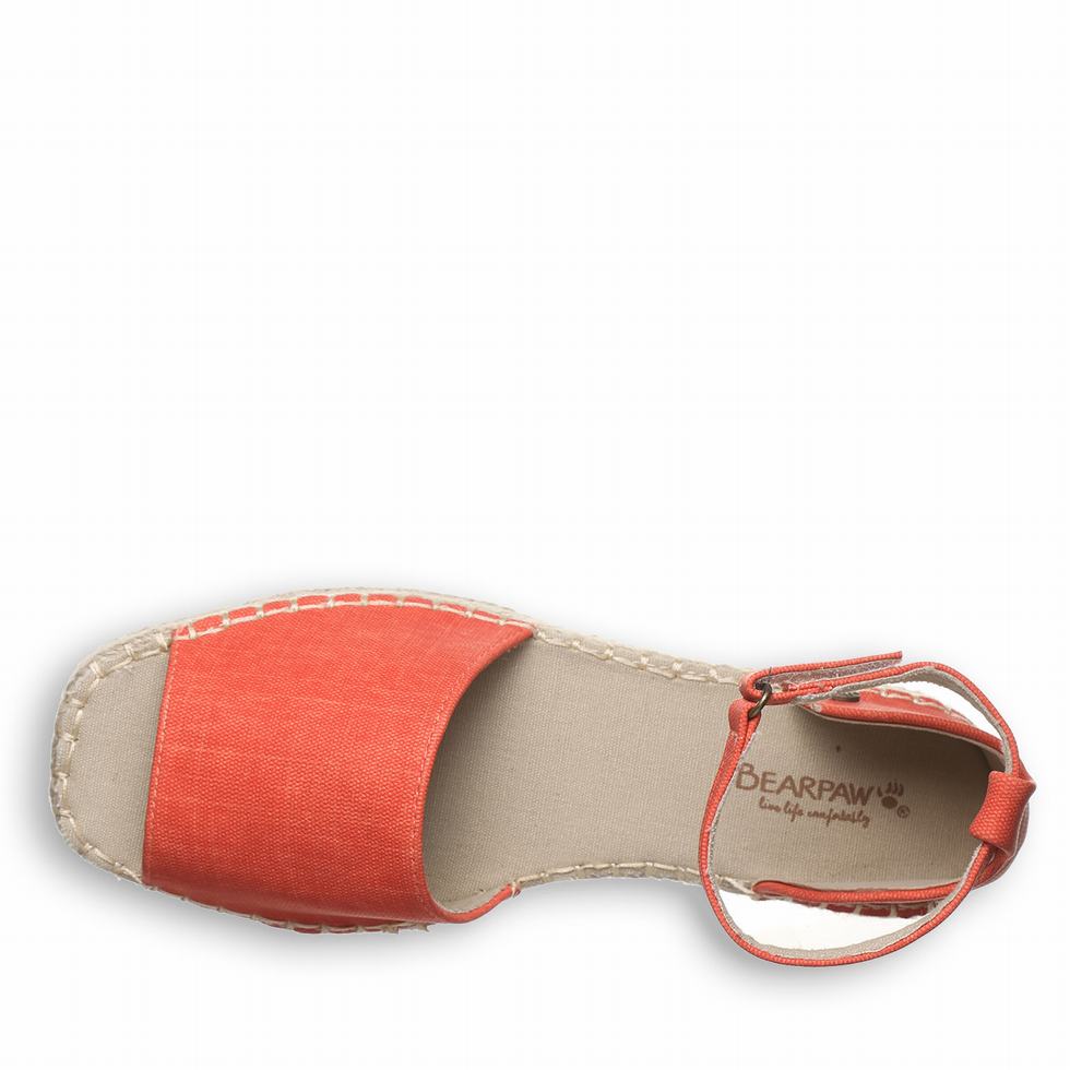 Women Bearpaw Affogato Sandals Pink | RKR18GA