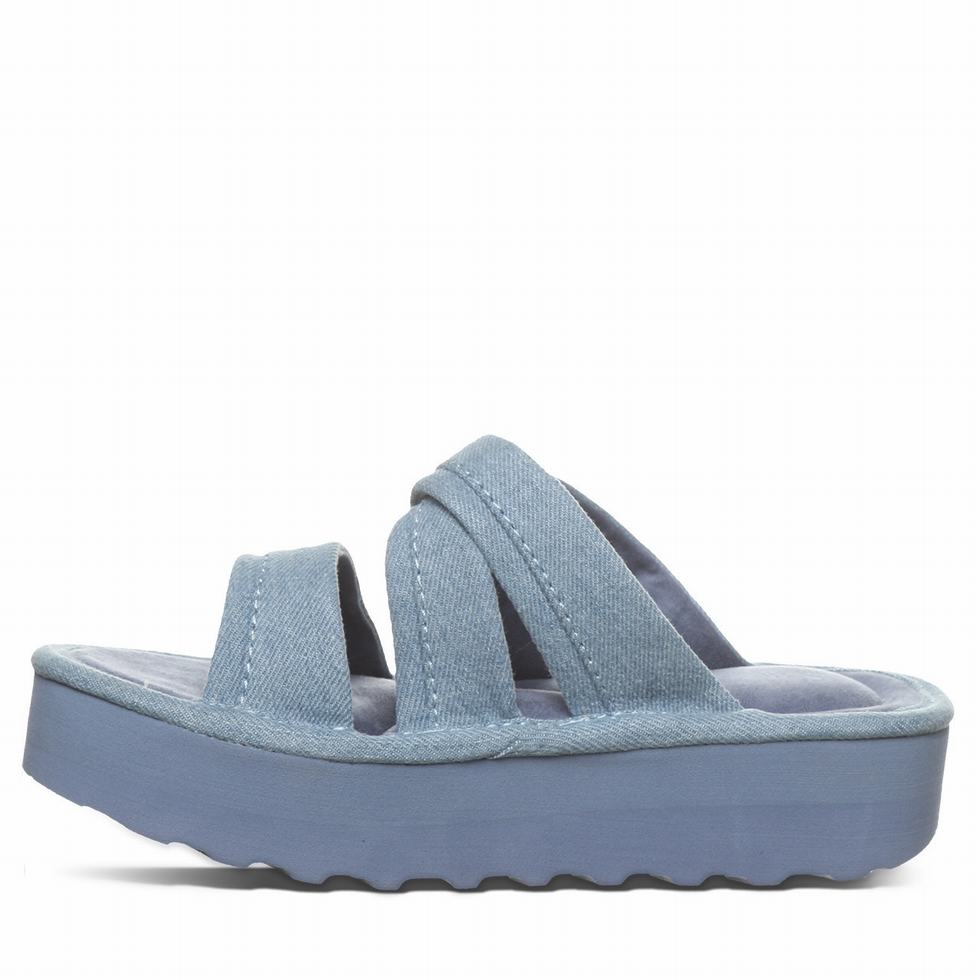 Women Bearpaw Altitude Sandals Blue | IAS5239RP