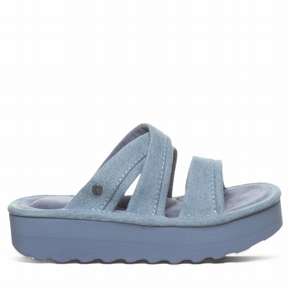 Women Bearpaw Altitude Sandals Blue | IAS5239RP