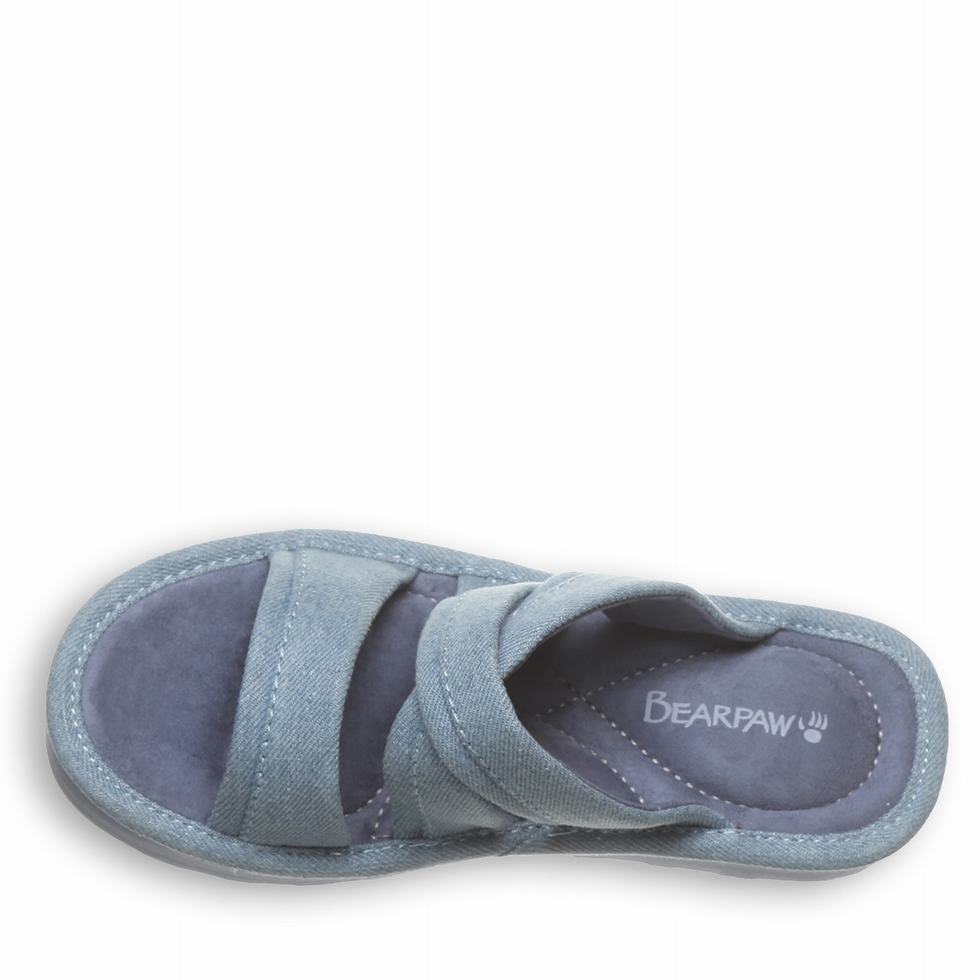 Women Bearpaw Altitude Sandals Blue | IAS5239RP