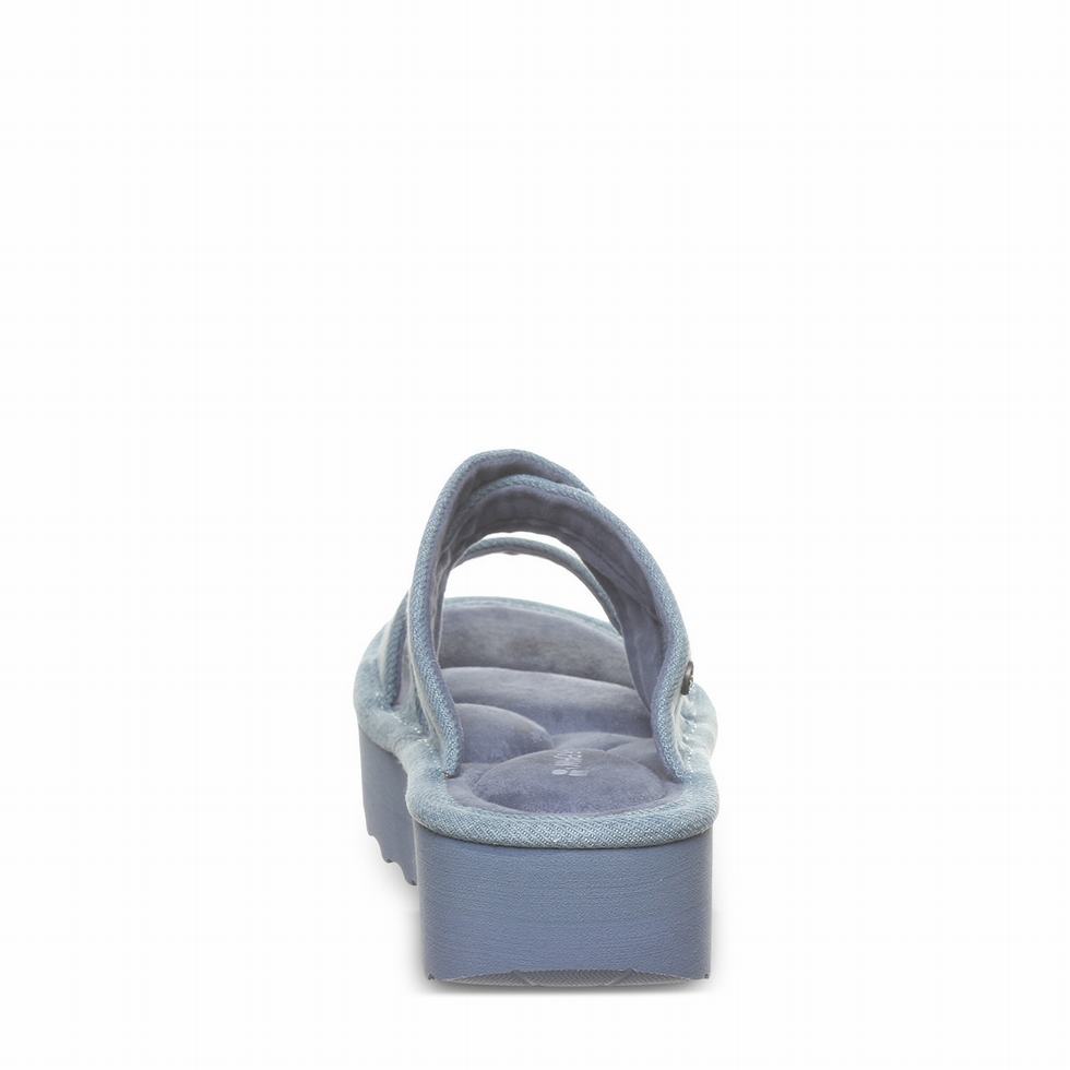 Women Bearpaw Altitude Sandals Blue | IAS5239RP