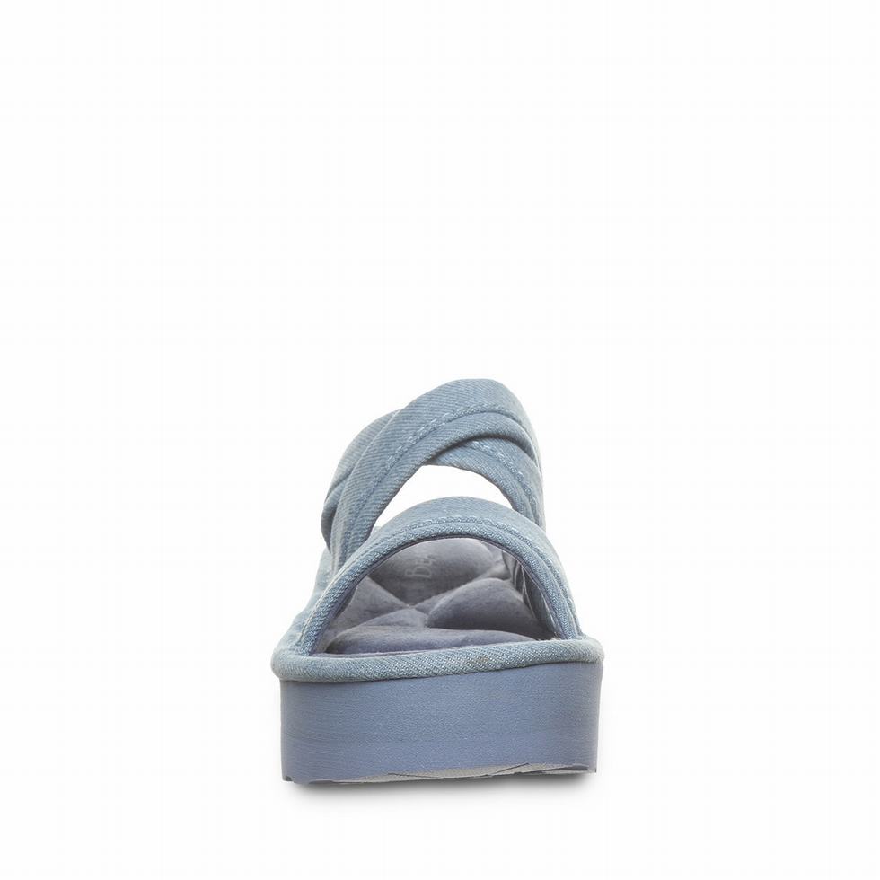 Women Bearpaw Altitude Sandals Blue | IAS5239RP