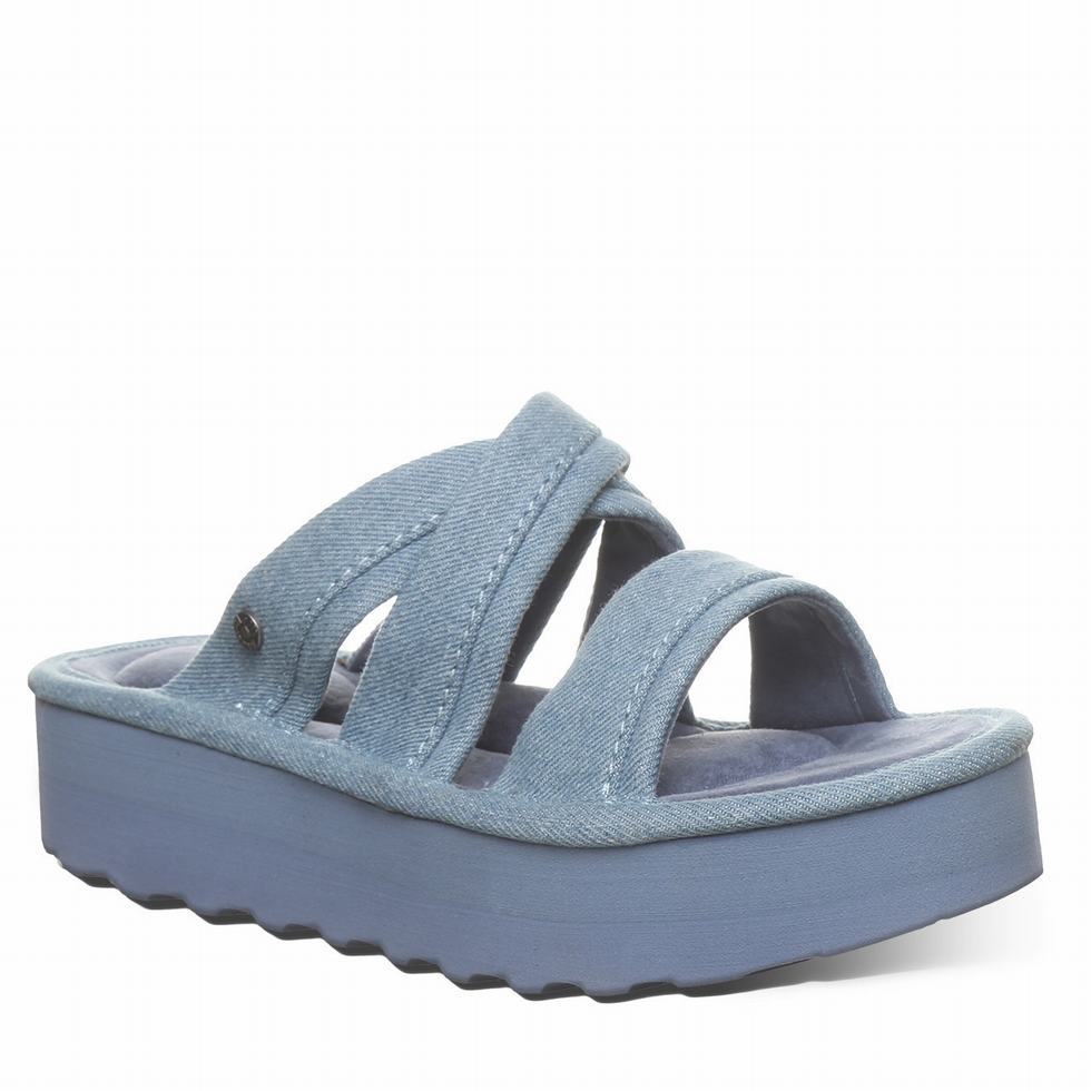 Women Bearpaw Altitude Sandals Blue | IAS5239RP