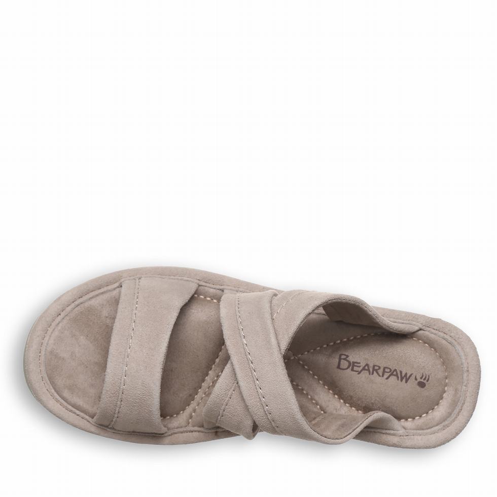 Women Bearpaw Altitude Sandals Brown | AJC8793MF