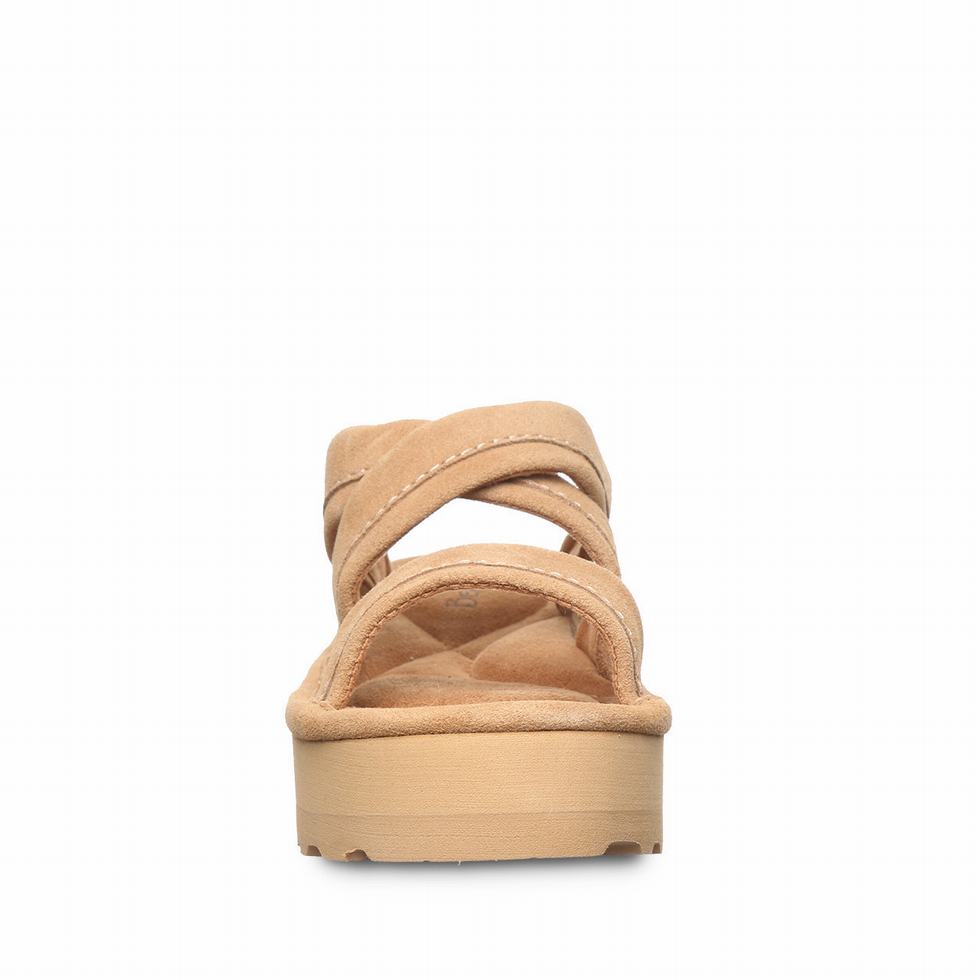 Women Bearpaw Altitude Sandals Brown | SOV10023EE