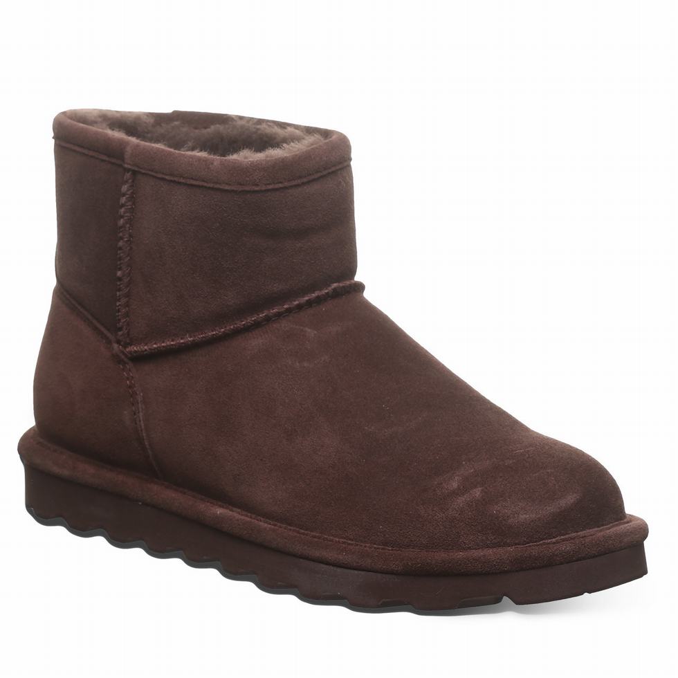 Women Bearpaw Alyssa Booties Brown | BZV5668YL