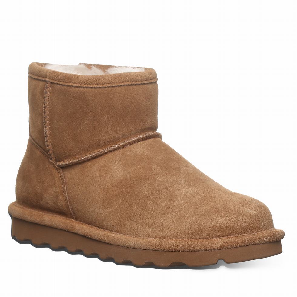 Women Bearpaw Alyssa Booties Brown | TSF3919UI