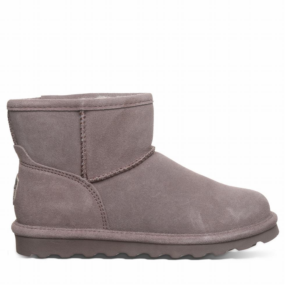 Women Bearpaw Alyssa Booties Grey | KRF868SM