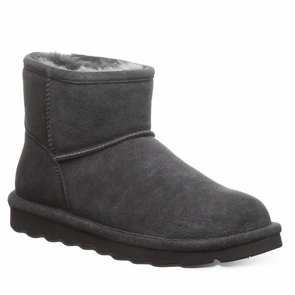 Women Bearpaw Alyssa Booties Grey | THG2633TE