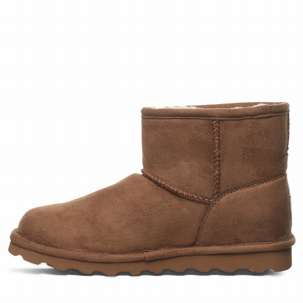 Women Bearpaw Alyssa Vegan Boots Brown | OVI5722TI